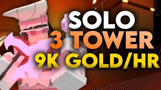 SOLO EXPERT GRIND with 3 TOWERS only! | Tower Defense X