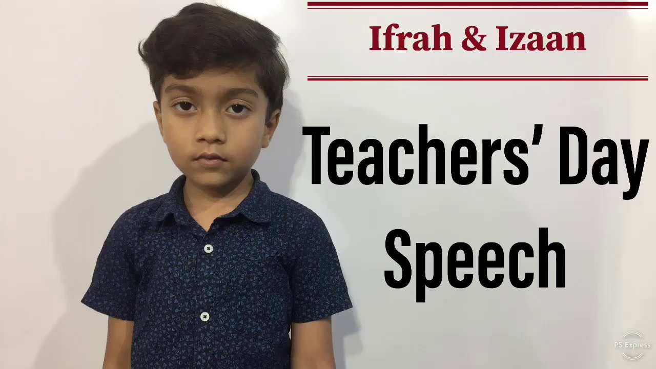 speech on teacher for kindergarten