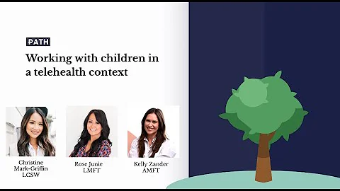 Working with children in a telehealth context