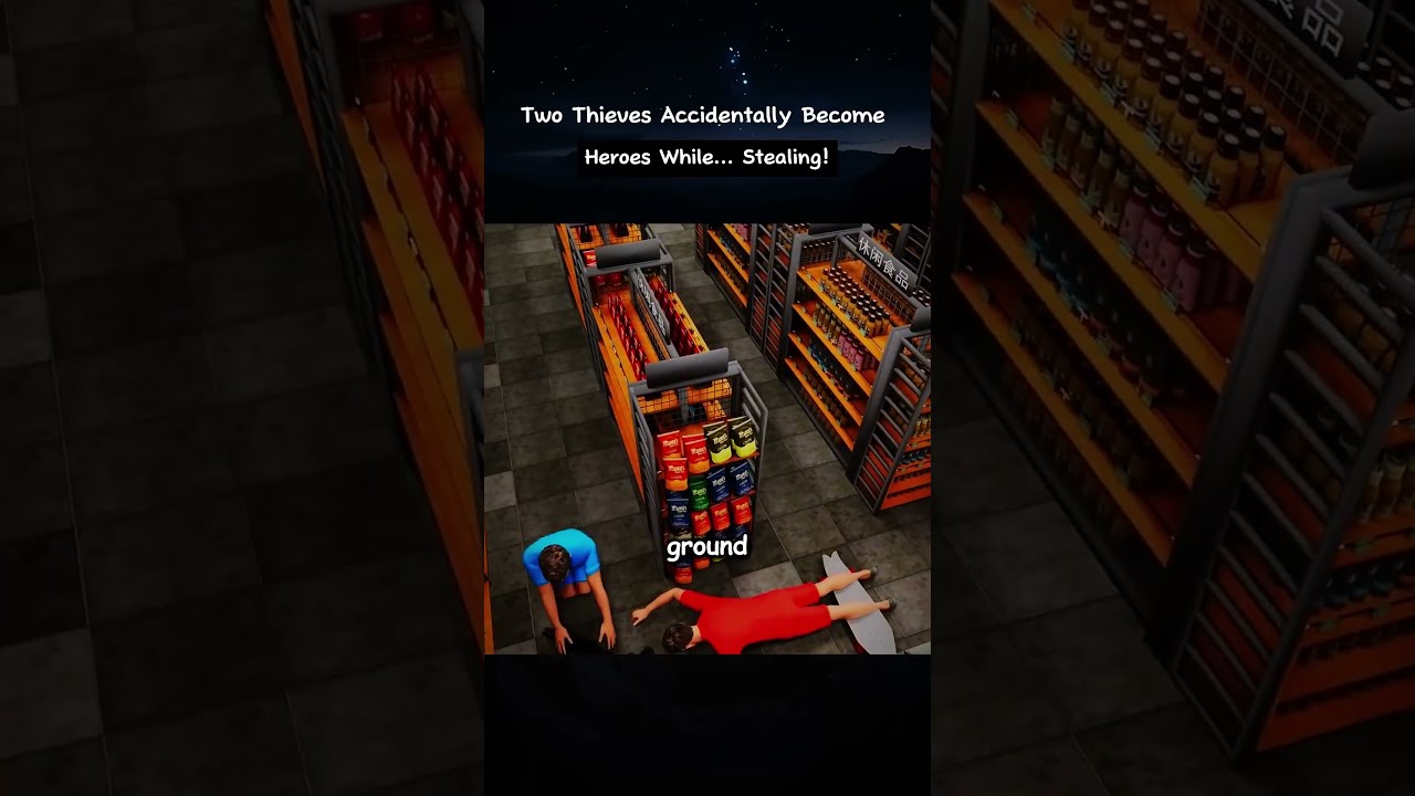 Two Thieves Accidentally Become Heroes While Stealing Shorts Fyp
