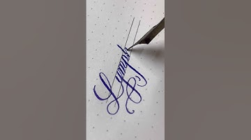 Lymphoma - handwriting with flex dip pen #cursive #art #calligraphy #lettering #flexibility