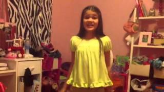 Girl singing to Adele's Rumour Has It