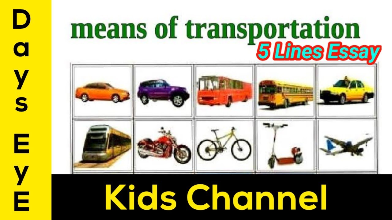 essay on means of transport communication