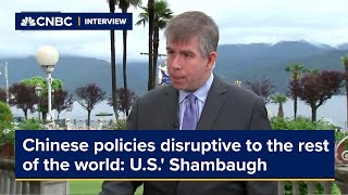 Chinese policies disruptive to the rest of the world: U.S.' Shambaugh