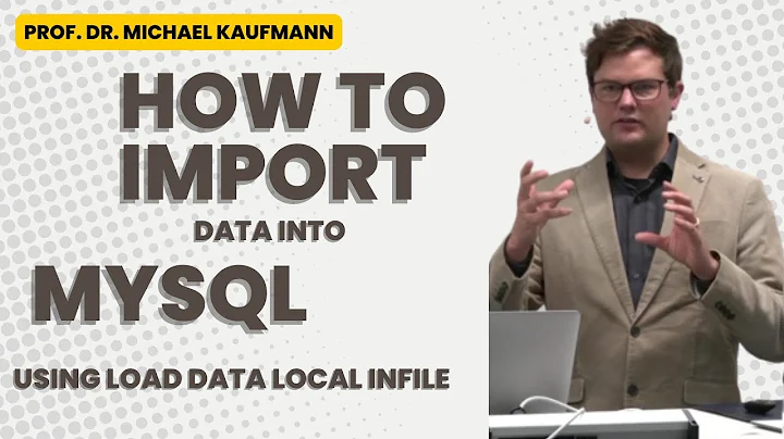 How to import data to MySQL using LOAD DATA LOCAL INFILE ( Real World Example)