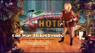 One Way Ticket Remix Beginner Line Dance