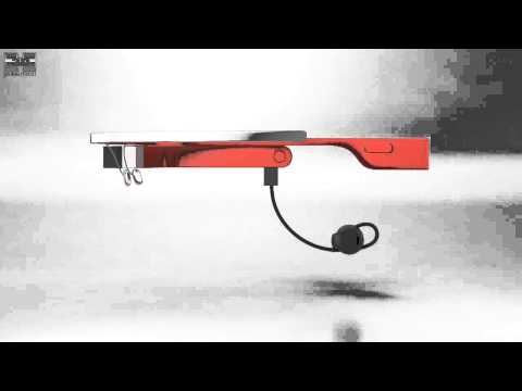 Google Glass with Mono Earbud Tangerine 3D model by 3DModels.org