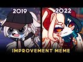  improvement meme  senpai wolfiebeowulf