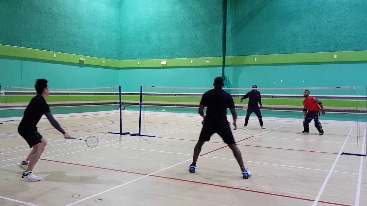 Badminton 4.12.20: Hilton & Raph v Michael & Si 2 - YouTube