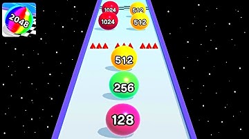 Ball Run 2048 Merge Number ! MAX LEVELS Gameplay Walkthrough New Update Part 54 android, ios