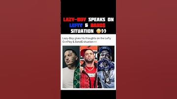Lazy-Boy speaks on Lefty GunPlay & Band$ situation 👀 #shorts #leftygunplay #foocommunity