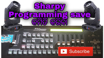 How To Programming Pilot 2000 Dmx Sharpy Light In odia pilot 2000 dmx controller operation Sharpy