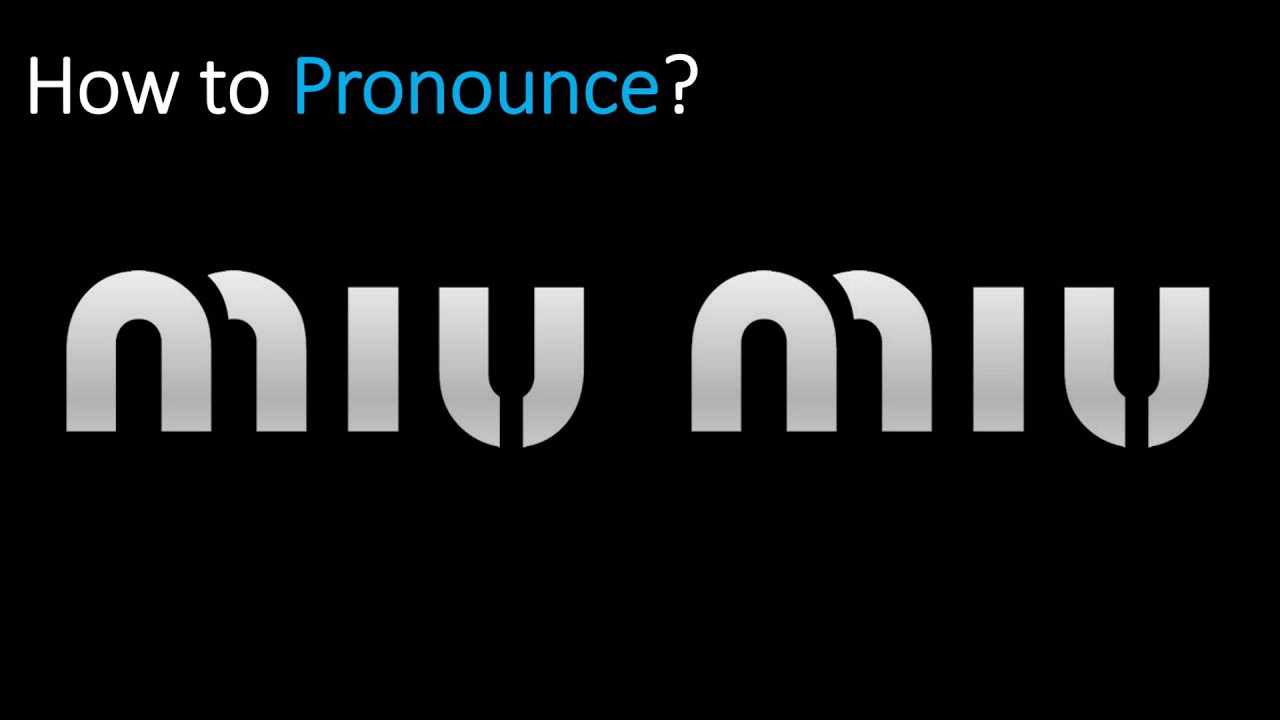 How to Pronounce Miuccia - YouTube