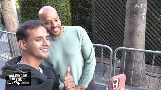 Donald Faison greets fans outside the Star Wars The Mandalorian &amp; Grogu Premiere at TCL Chinese Thea