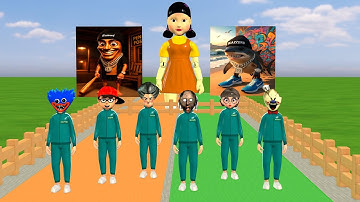 Scary Teacher 3D vs Squid Game Which song is Tung Tung Tung Sahur Italian Brainrot Singing Challenge