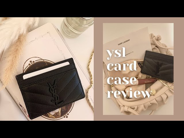 gold ysl cardholder