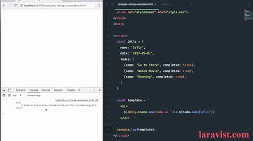 10 - ES6 Template String Example 字符串模板示例