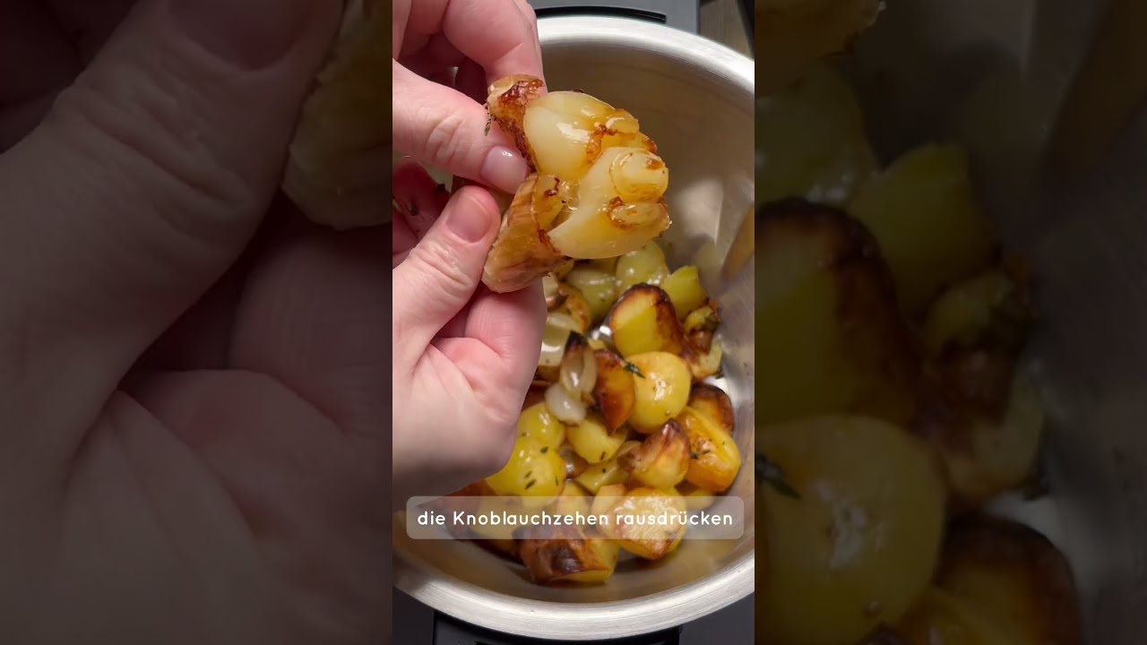 Geröstete Knoblauchsuppe #monsieurcuisine #veganrecipes #garlicsoup ...