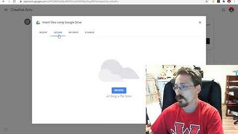 How to upload an image/project to google classroom