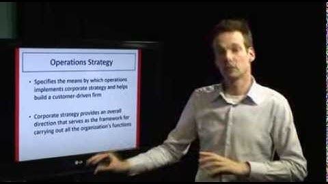 Operations Management - Krajewski - Chapter 1: Operations Strategy