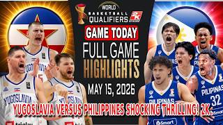GILAS PILIPINAS vs YUGOSLAVIA GAME TODAY May 15, 2026 - Philippines Shocking Clutch Block Win! 2k screenshot 4