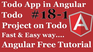 Todo App in Angular | Angular Project Todo Notes Store | Notes Store Project in Angular Part 1 2020
