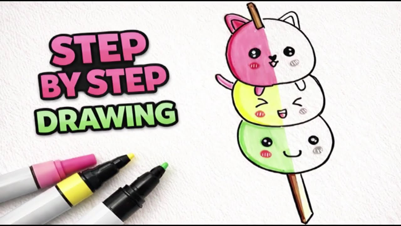 Draw a Cute Three-Tier Cake Character | Fun & Easy Drawing for Beginners