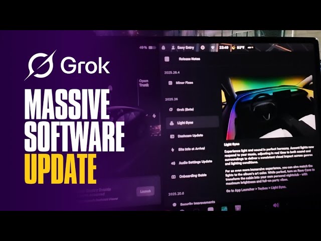 Bản cập nhật Tesla mùa hè tích hợp Grok Beta và nhiều tính năng mới