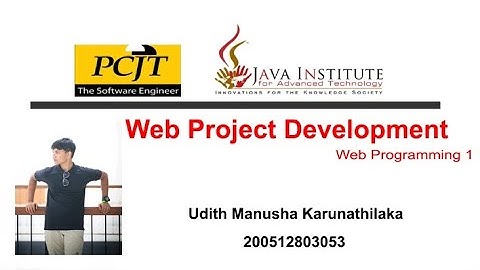 Web Project Task 41 | 1st Year | Semester 01 | Java Institute |
