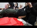 تشييع جثمان الشهيدة الصحفية غفران وراسنة في قرية شيوخ العروب في الخليل
