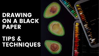 How to draw on a black paper with wax based colored pencils, tips and techniques for beginners How to draw on a black paper with wax based colored pencils, tips and techniques for beginners