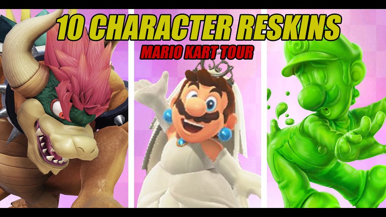 Top 10 Character Re Skins I Want To See In Mario Kart Tour Youtube