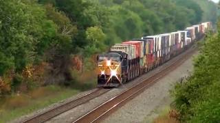 CSX Double Stack Train Overhead View
