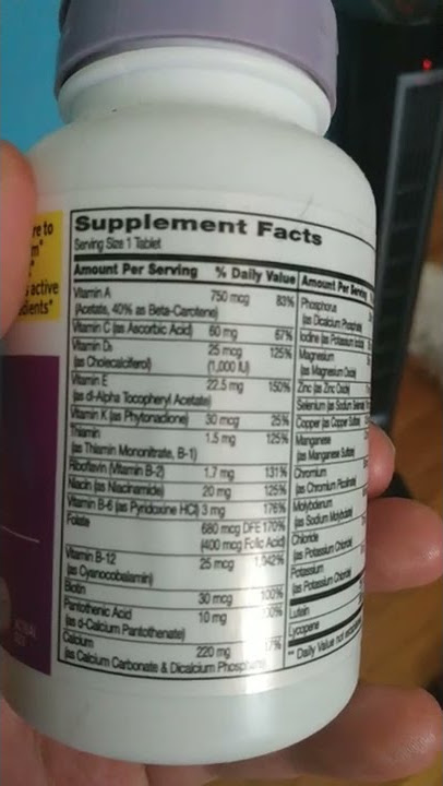 Great Vitamins for seniors