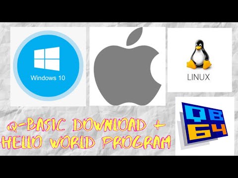 HOW TO DOWNLOAD Q-BASIC IDE FOR FREE? WITH HELLO WORLD PROGRAM | WINDOWS,MAC,LINUX | CODER BOY
