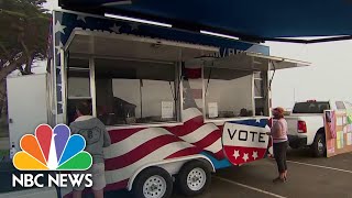 Santa Cruz County Brings ‘Vote-Mobile’ To Residents Displaced By Wildfires | NBC News NOW