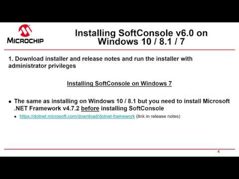 Installation of SoftConsole in Windows 10