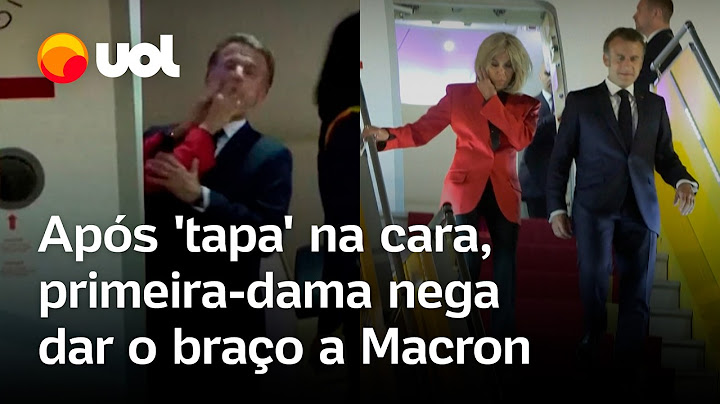 Macron leva 'tapa' na cara: Brigitte nega dar o braço ao presidente após atingir o rosto do francês