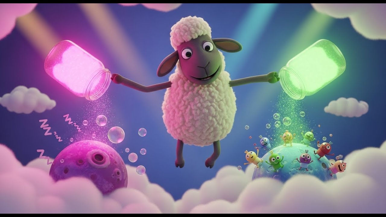 Baa Baa Black Sheep – Delivering Stardust Colors | Magical Rainbow Sheep Song for Kids | Fun Nursery
