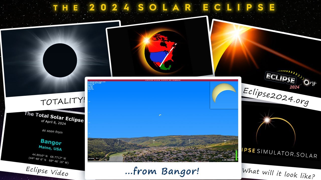 The Total Solar Eclipse of April 8, 2025 from Bangor, ME YouTube