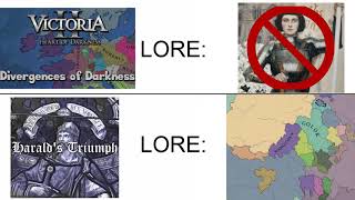 Divergences of Darkness Lore VS Harald's Triumph lore (Victoria 2)