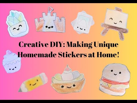 How to Make Stickers/ DIY Stickers / Handmade Stickers / Homemade Stickers  