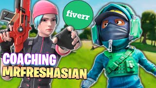 Coaching MRFRESHASIAN in Fortnite! Fresh orders Fiverr Fortnite coaching