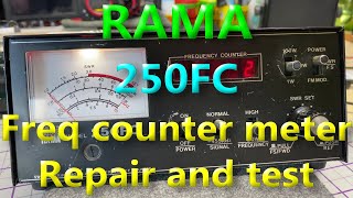EP 202 - RAMA 250FC - Frequency counter meter - repair and test.