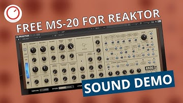 Bolle Krog SM-20 Sound Demo - Free Korg MS-20 Synthesizer for Reaktor 6