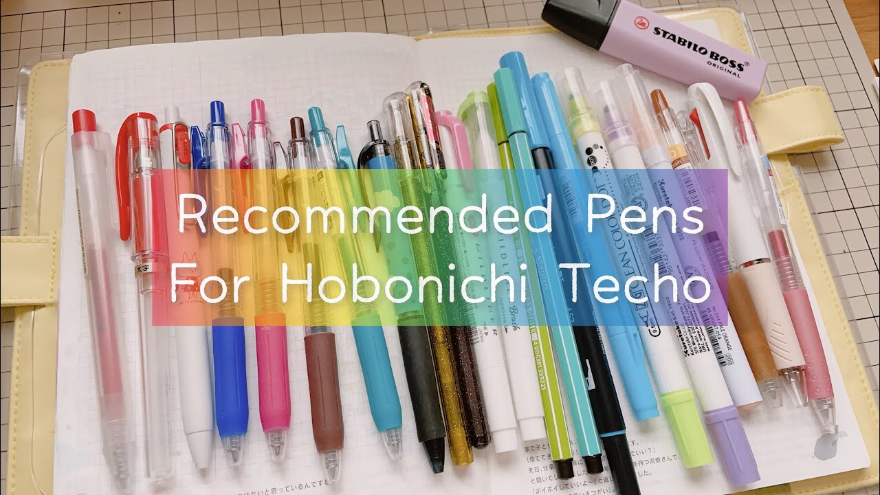 Hobonichi Techo Recommended Pens (Chatty Video) | Rainbowholic