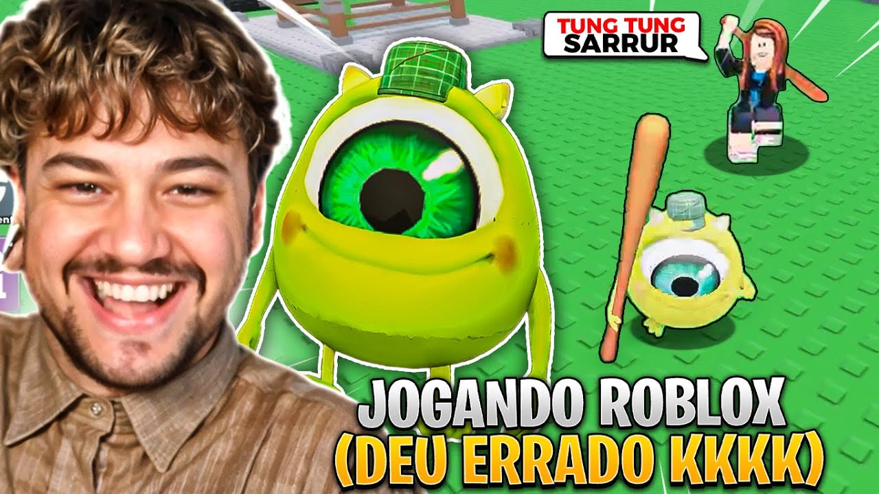 JOGUEI ROBLOX PELA PRIMEIRA VEZ! (e deu TUDO errado)