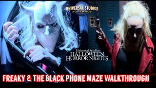 [2022] Halloween Horror Nights: Freaky and The Black Phone Maze Walkthrough at Universal Studios