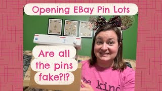 Did I Get Fake Disney Pins Unboxing Disney Pin Lots from EBay #disneypins