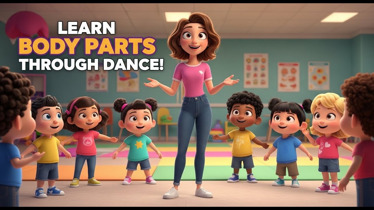 Learn Body Parts Through Dance! | Fun Action Song for Kids